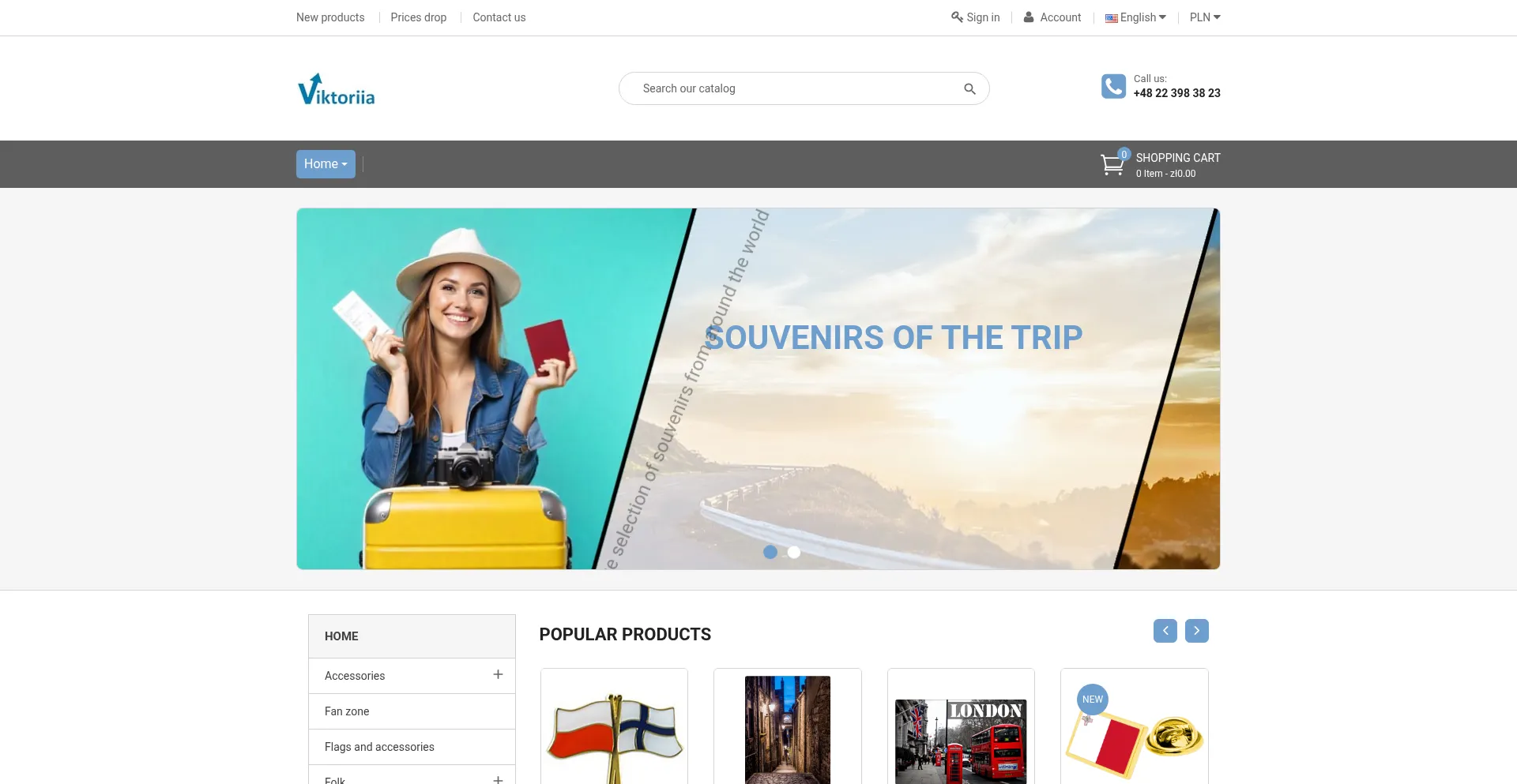 Website screenshot of Viktoriia.pl