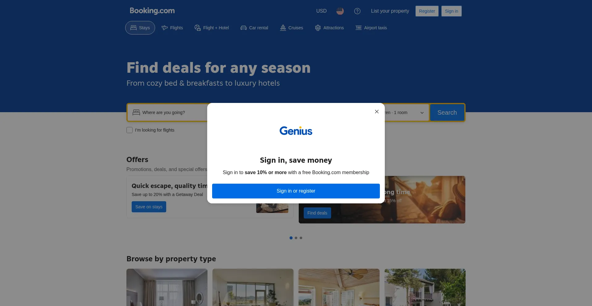 Villas.com Screenshot