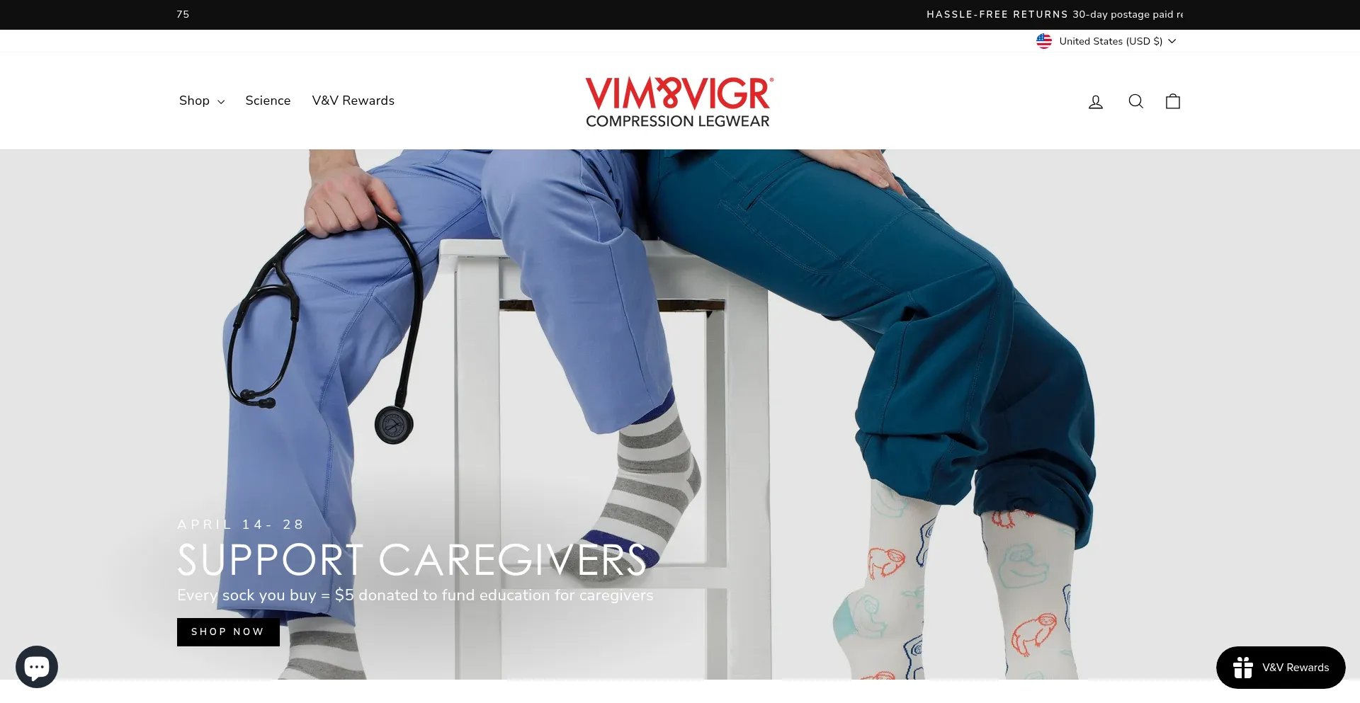 Website screenshot of Vimvigr.com