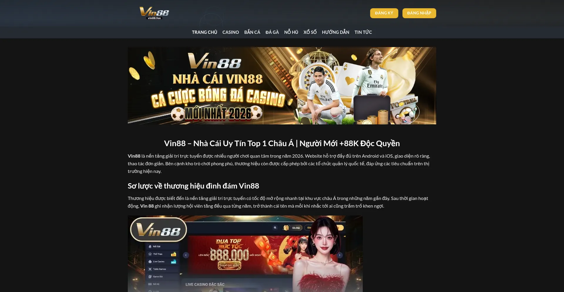 Vin88.foo Casino Review: Scam or Safe? (58/100 Trust Score)