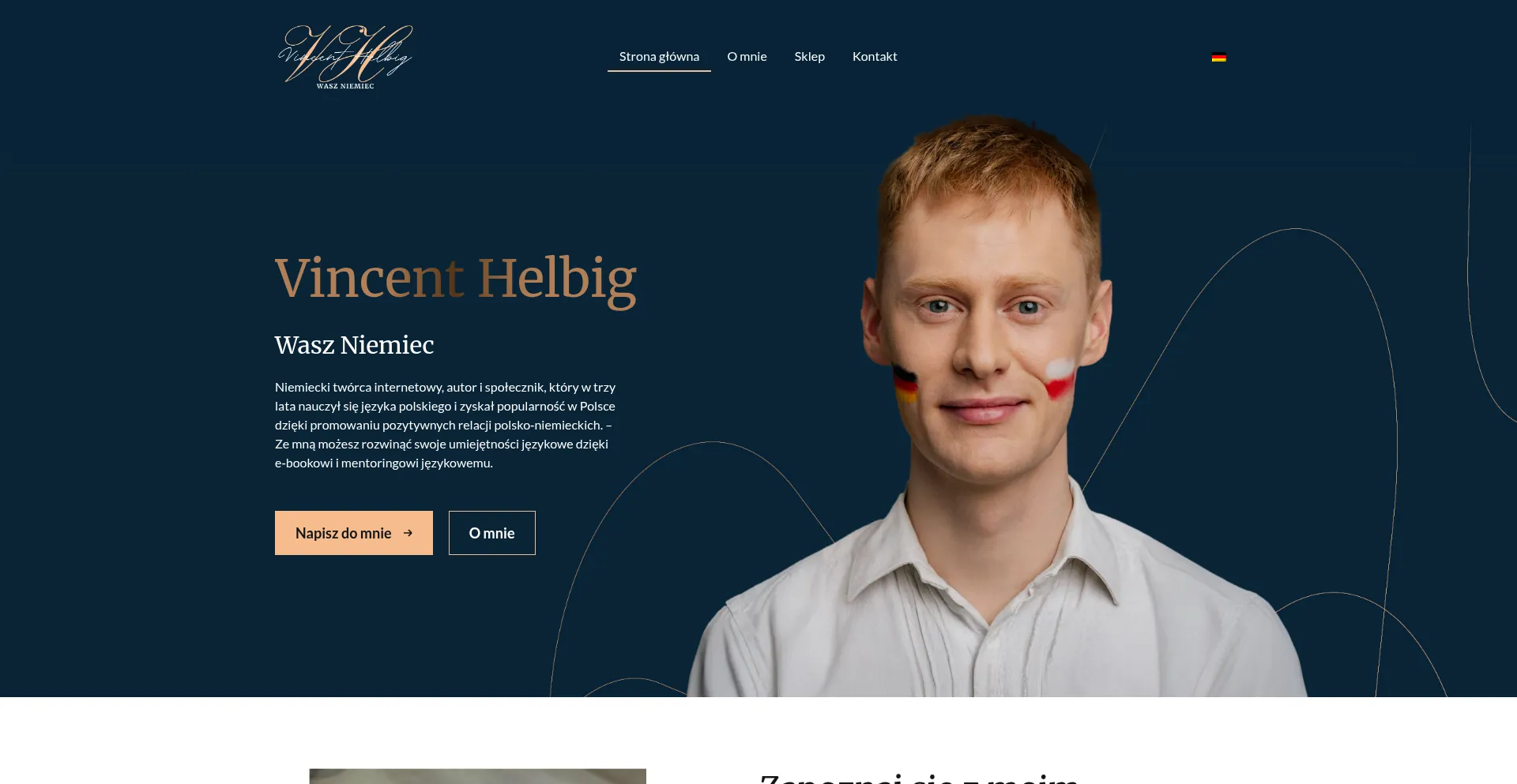 Website screenshot of Vincenthelbig.pl