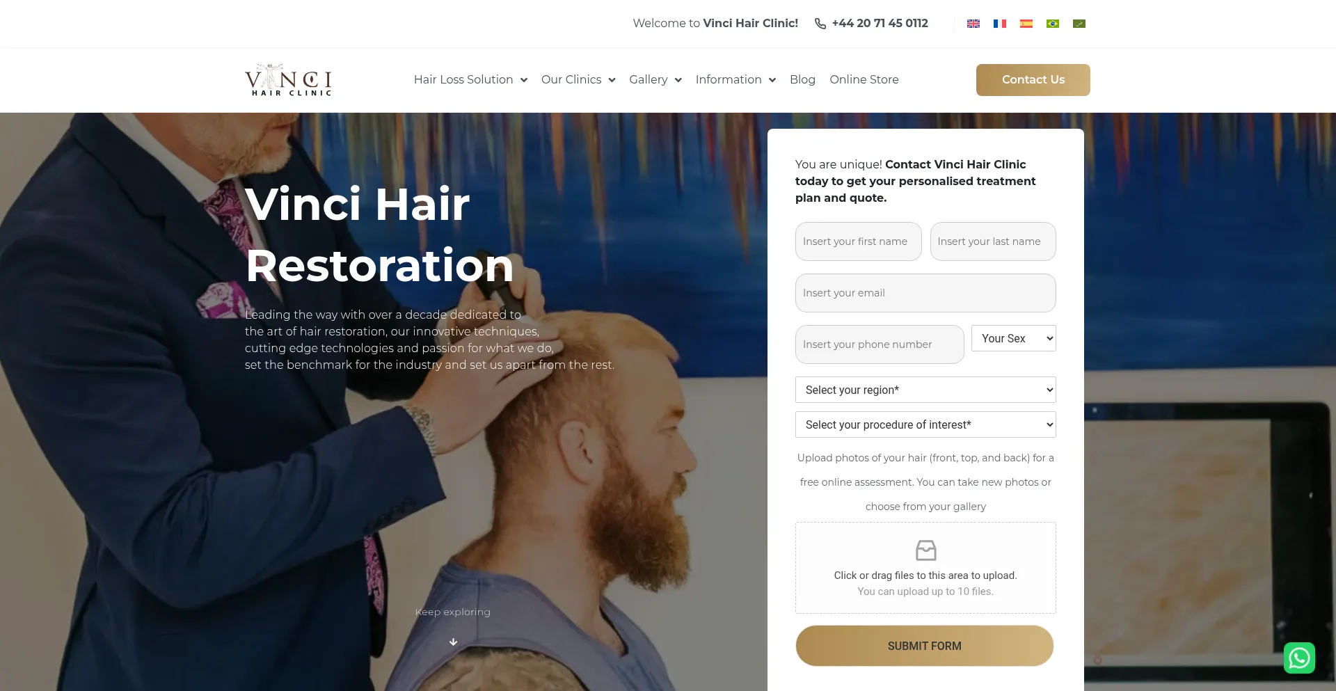 Vincihairclinic.com