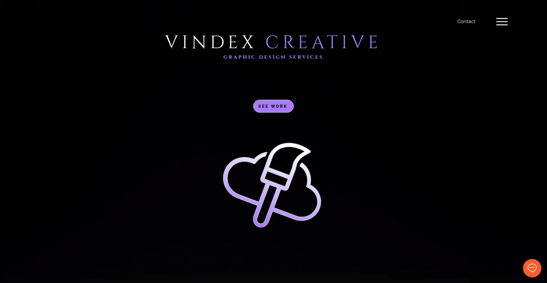 Website screenshot of Vindexcreative.com