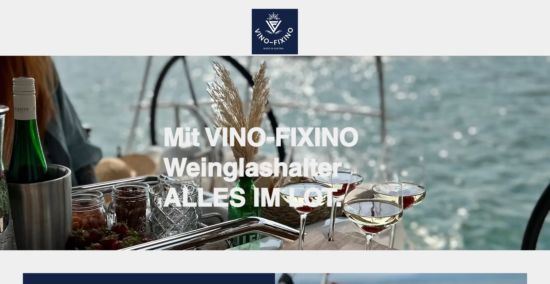 Website screenshot of Vino-fixino.at