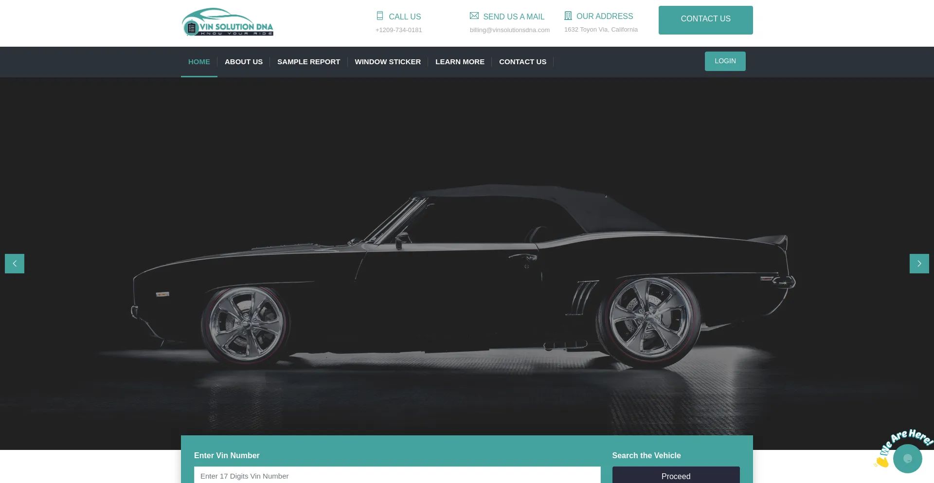 Website screenshot of Vinsolutionsdna.com