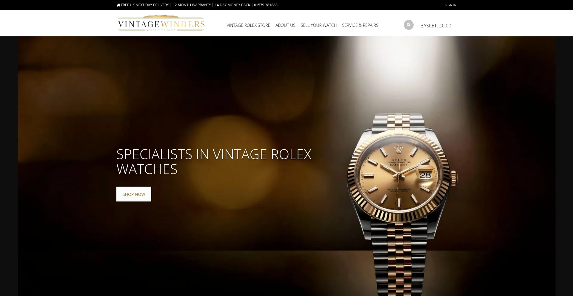 Vintagewinders.co.uk Screenshot