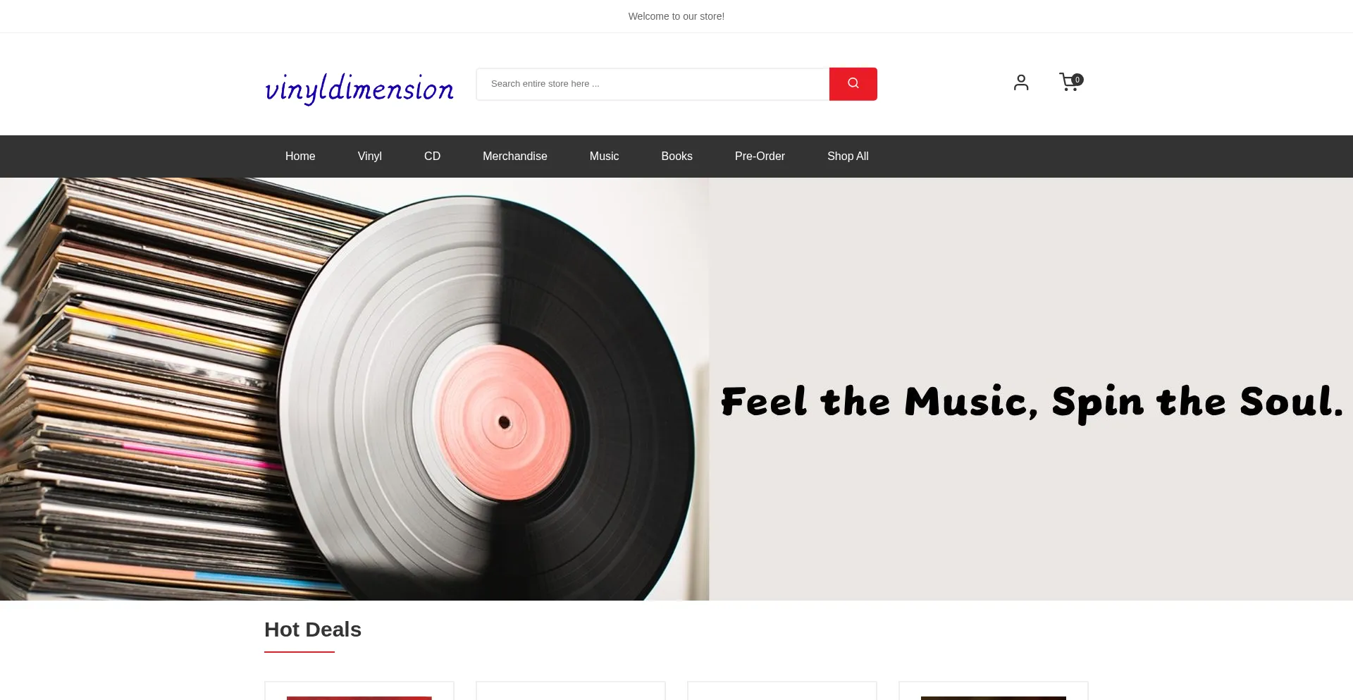 Vinyldimension.com Screenshot