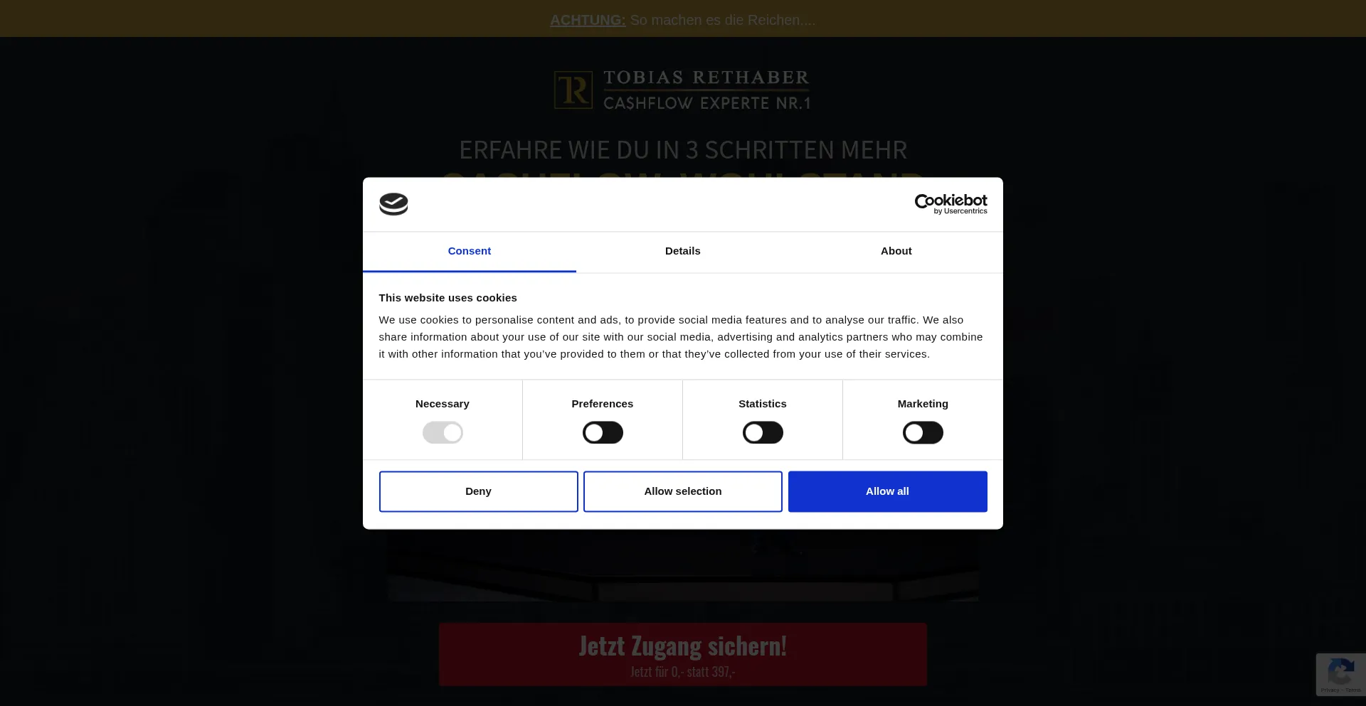 Website screenshot of Vip-group.de