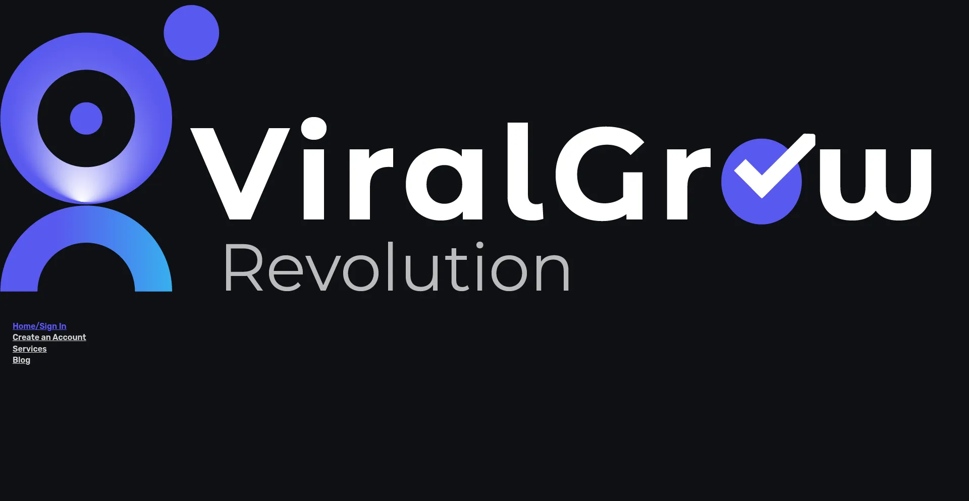 Website screenshot of Viralgrow.io