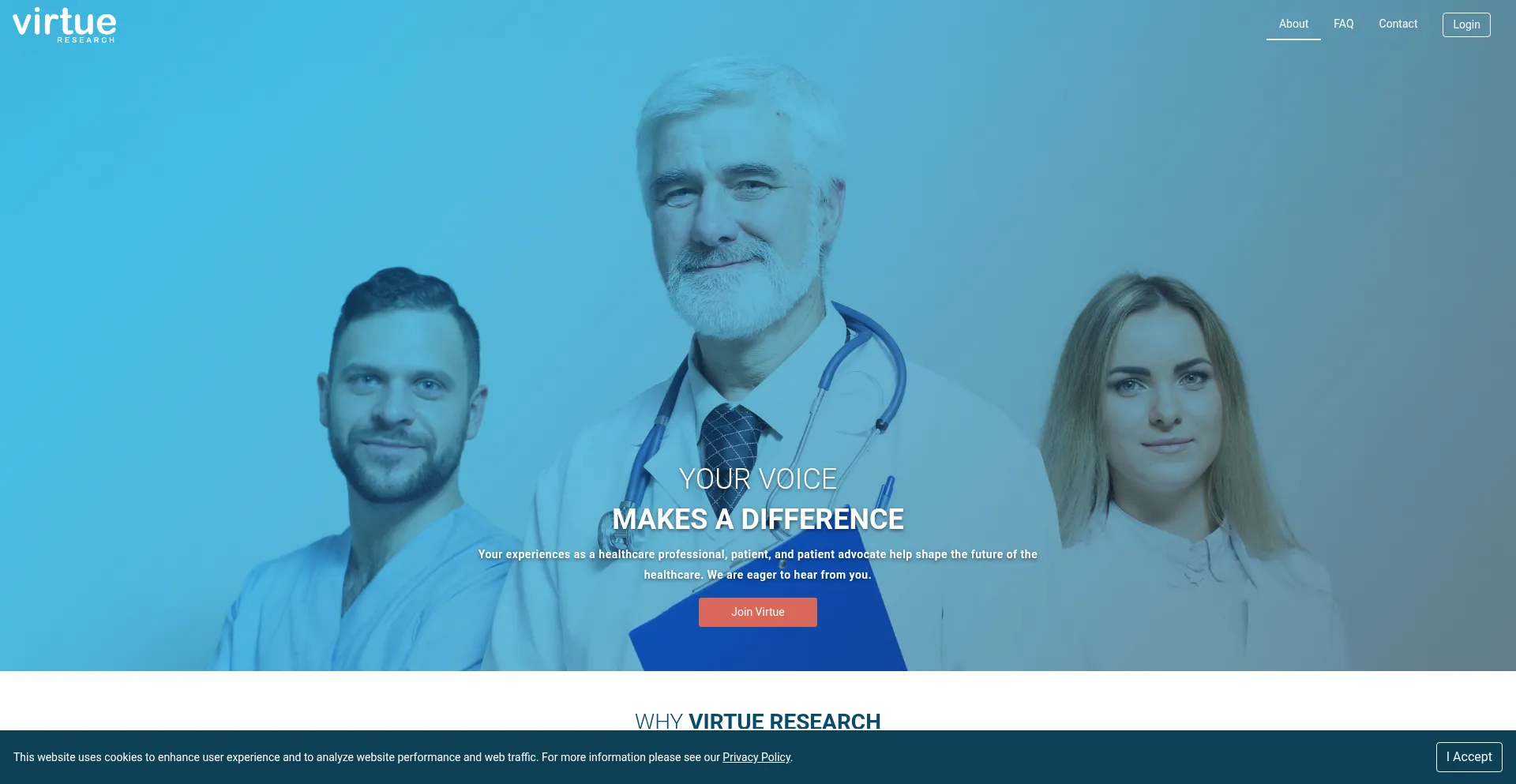 Virtueresearch.com Screenshot