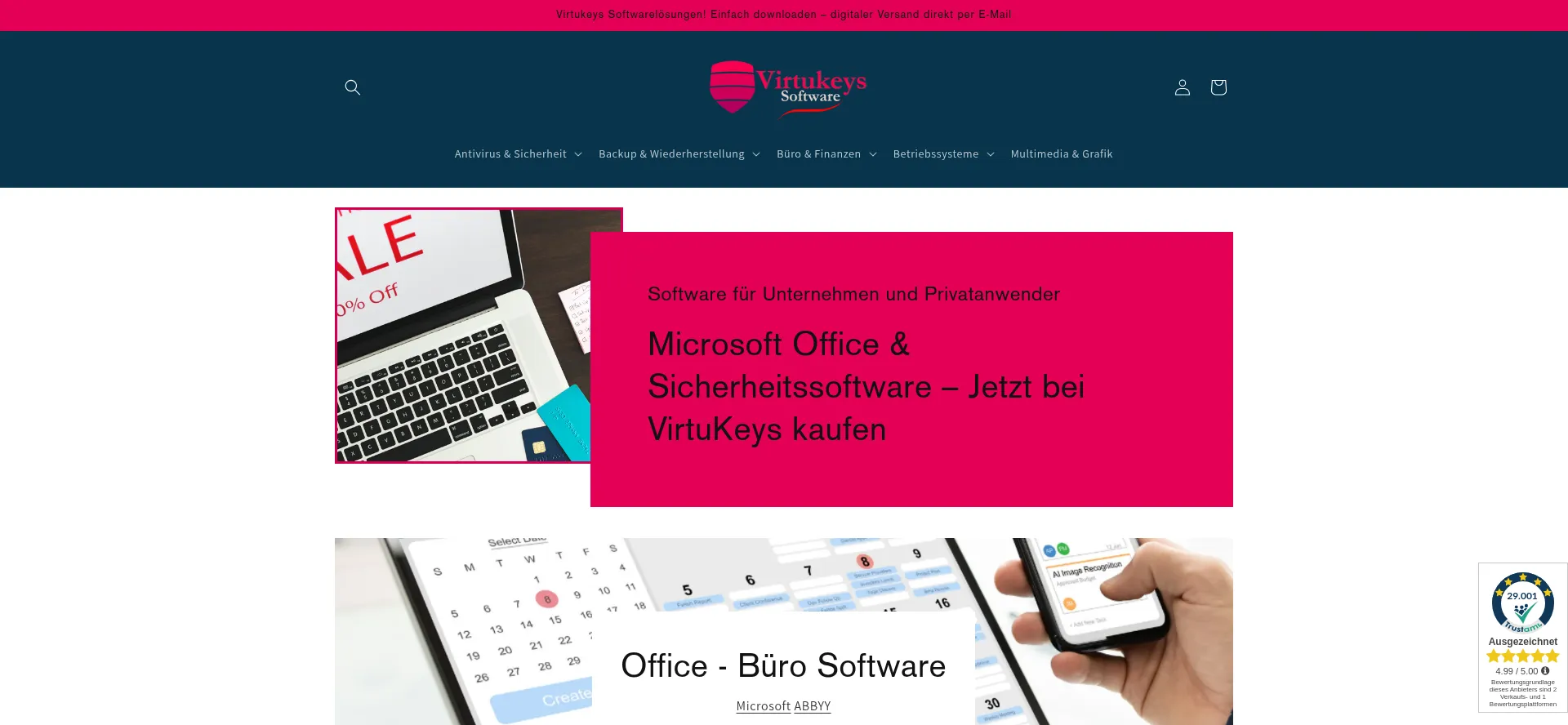 Virtukeys.de Screenshot