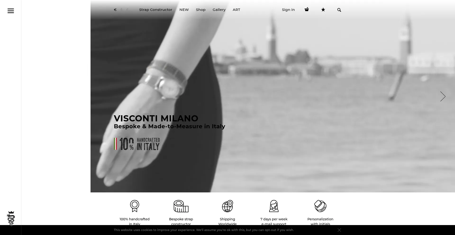 Viscontimilano.com Screenshot