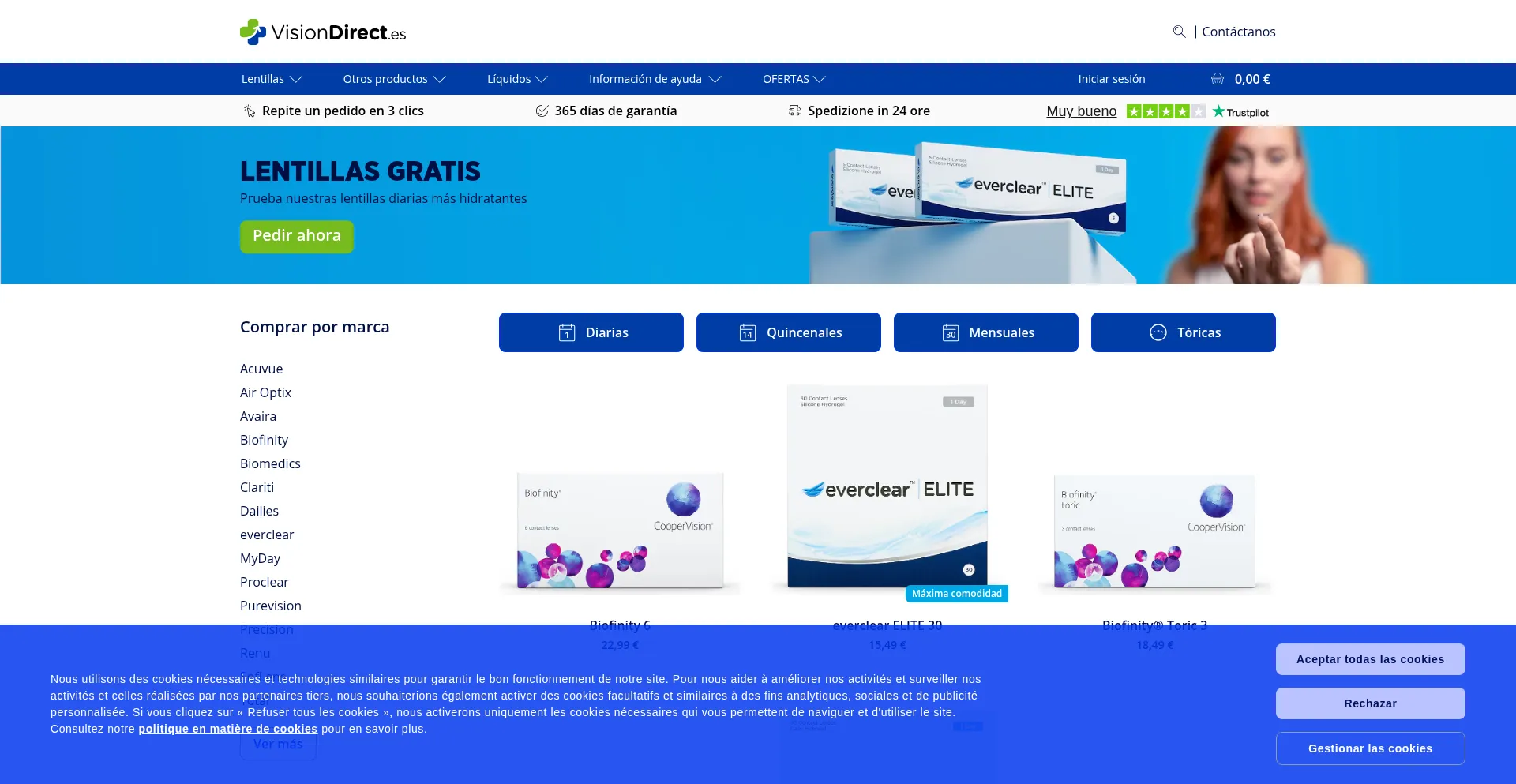 Visiondirect.es Screenshot