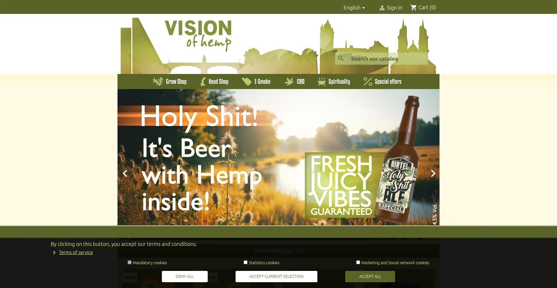 Visionofhemp.ch Screenshot