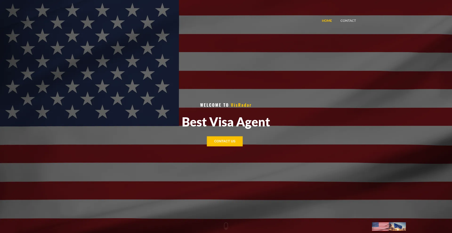 Website screenshot of Visradar.com