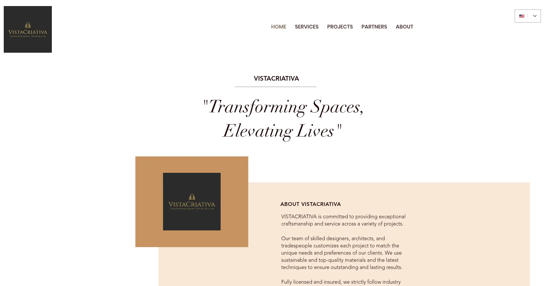 Website screenshot of Vistacriativa.com