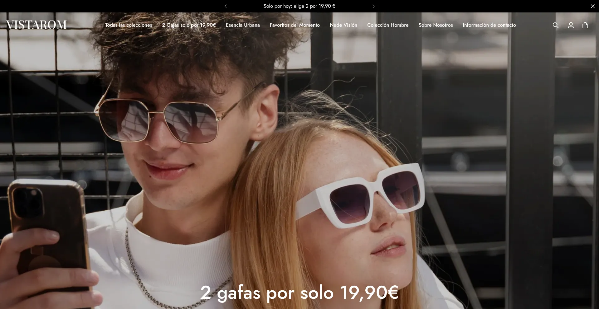 Website screenshot of Vistarom.com