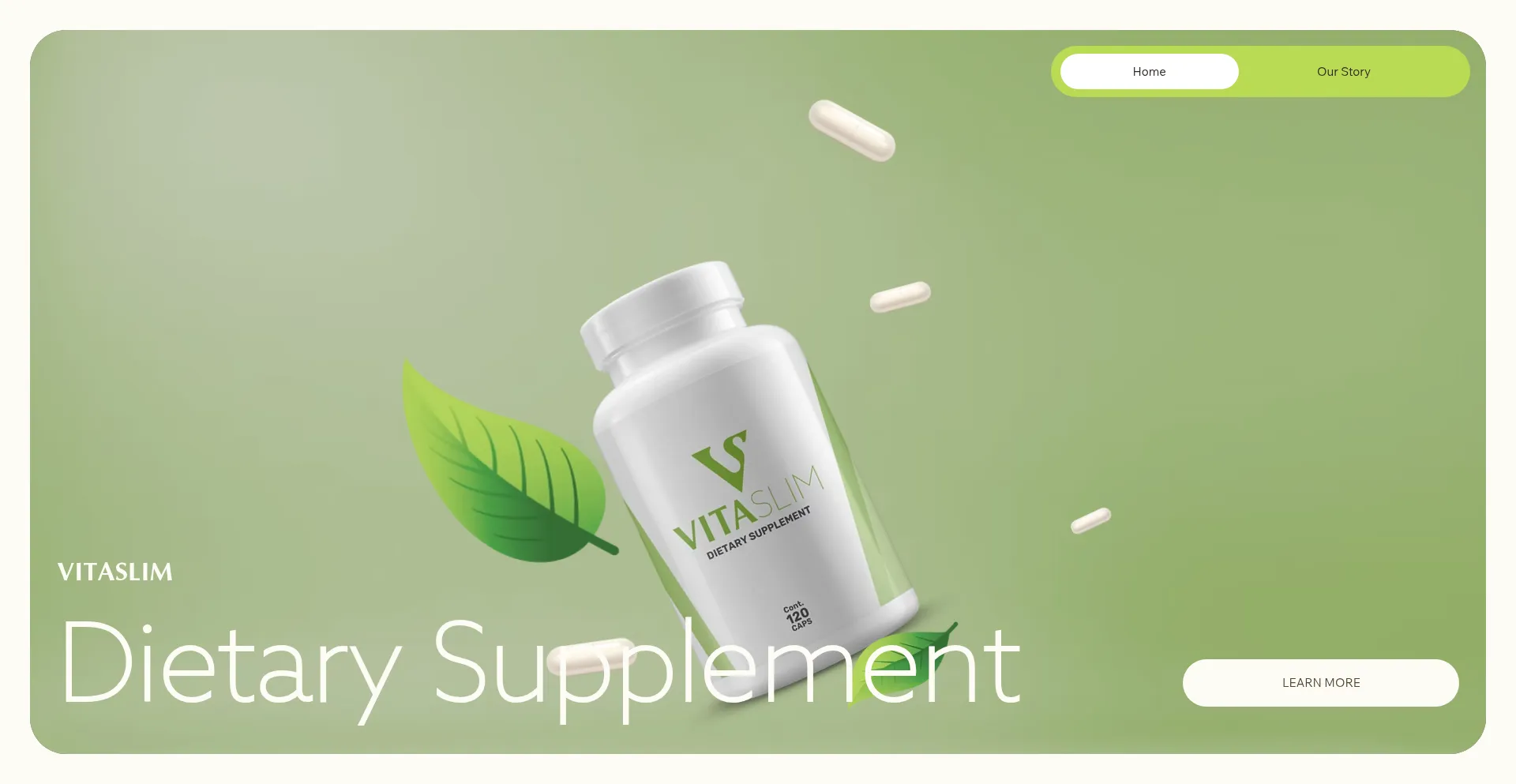 Website screenshot of Vita-slim.com
