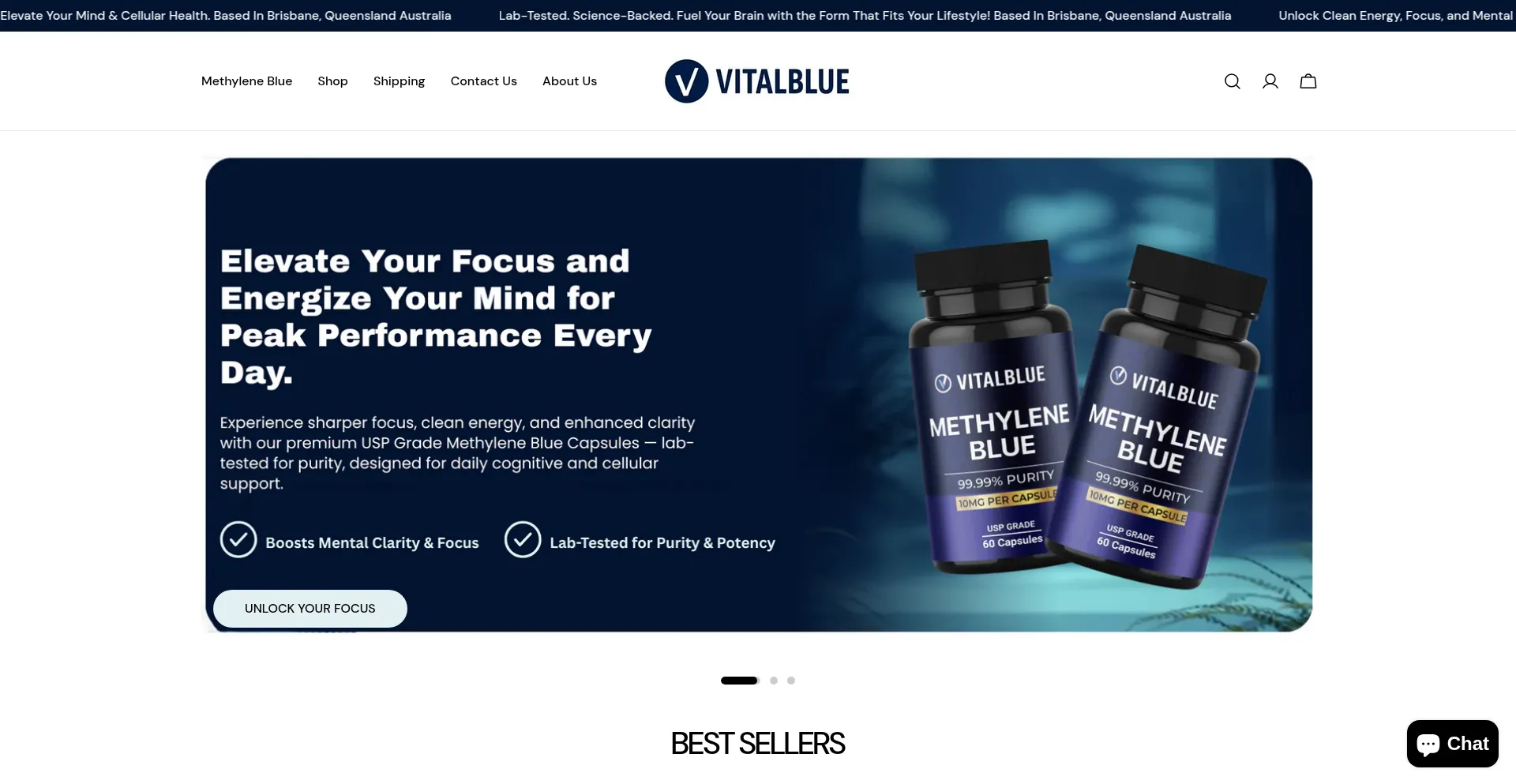 Vitalblue.com.au Screenshot