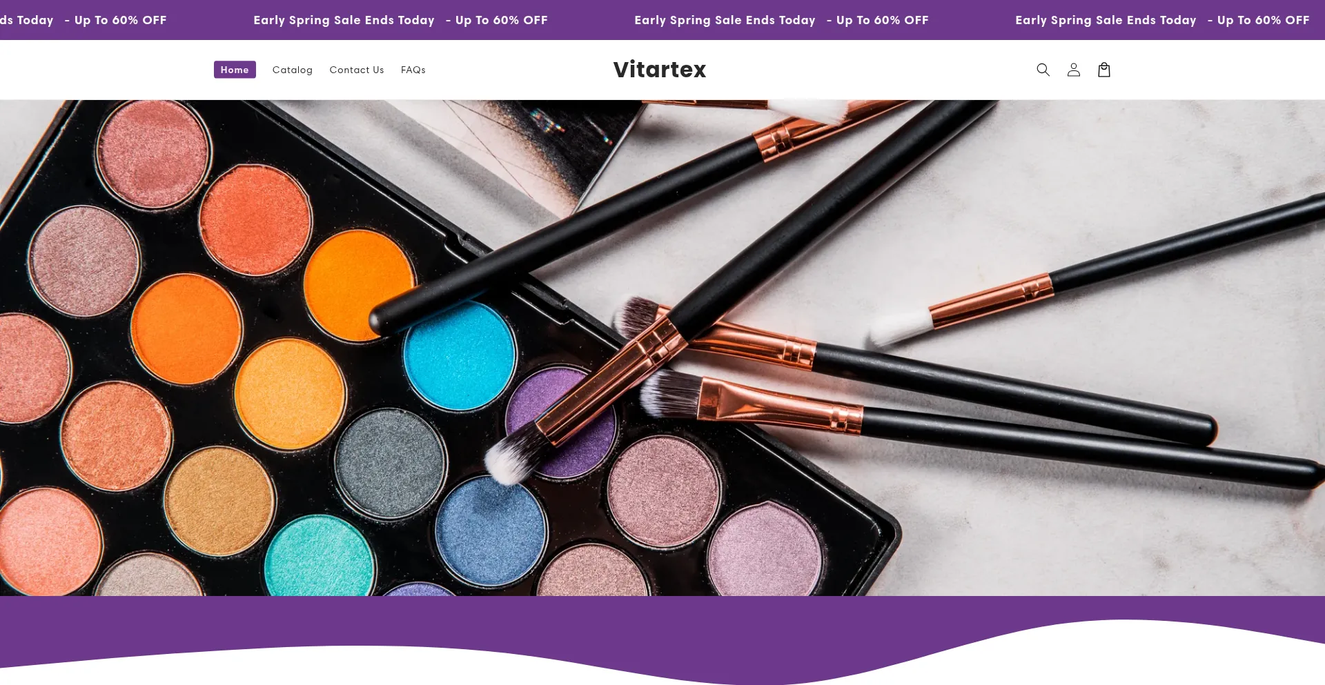 Website screenshot of Vitartex.com