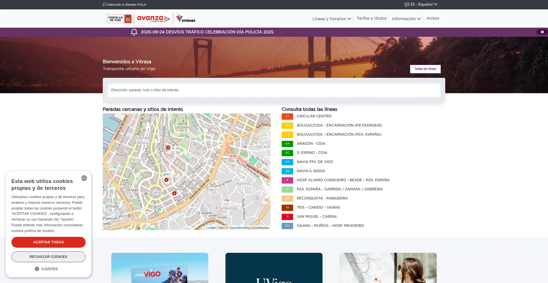 Vitrasa.es Screenshot