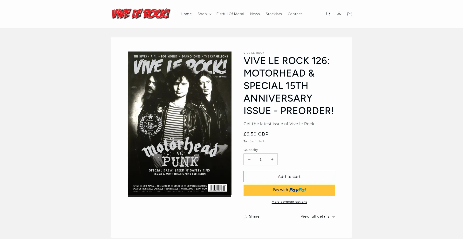 Vivelerock.net Screenshot