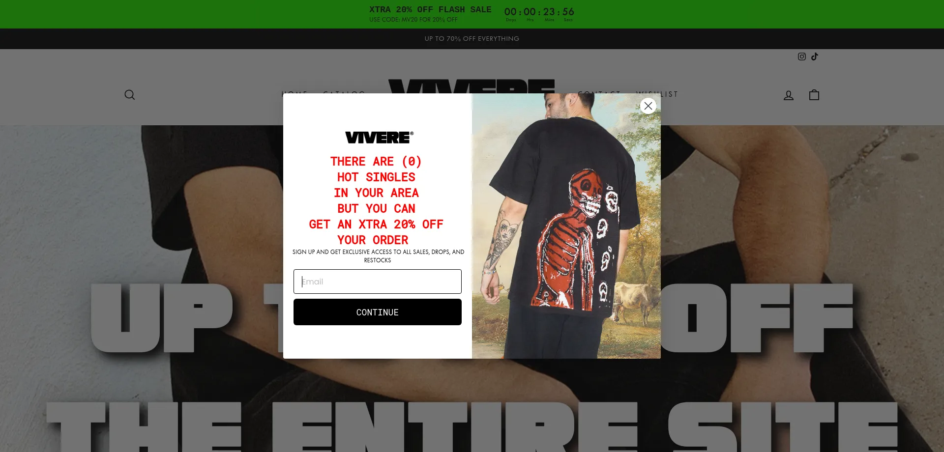 Website screenshot of Vivere.la