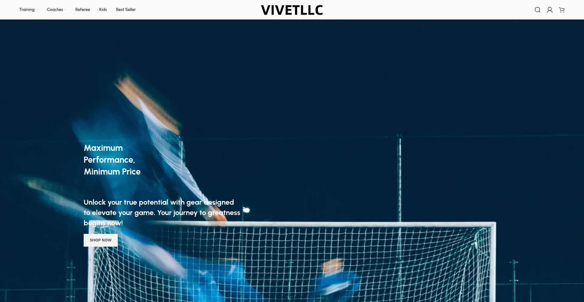 Website screenshot of Vivetllc.com