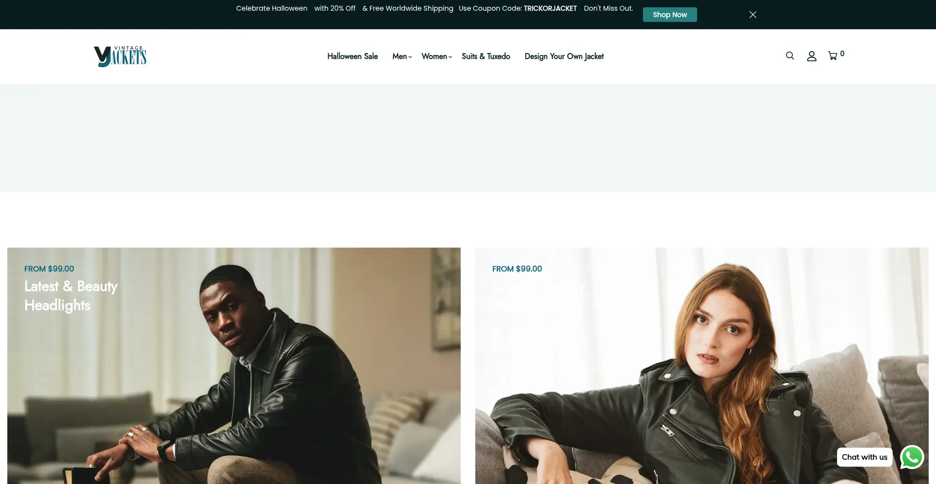 Vjackets.com Screenshot