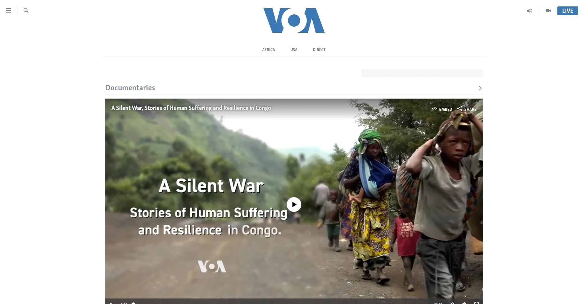 Voaafrica.com Screenshot