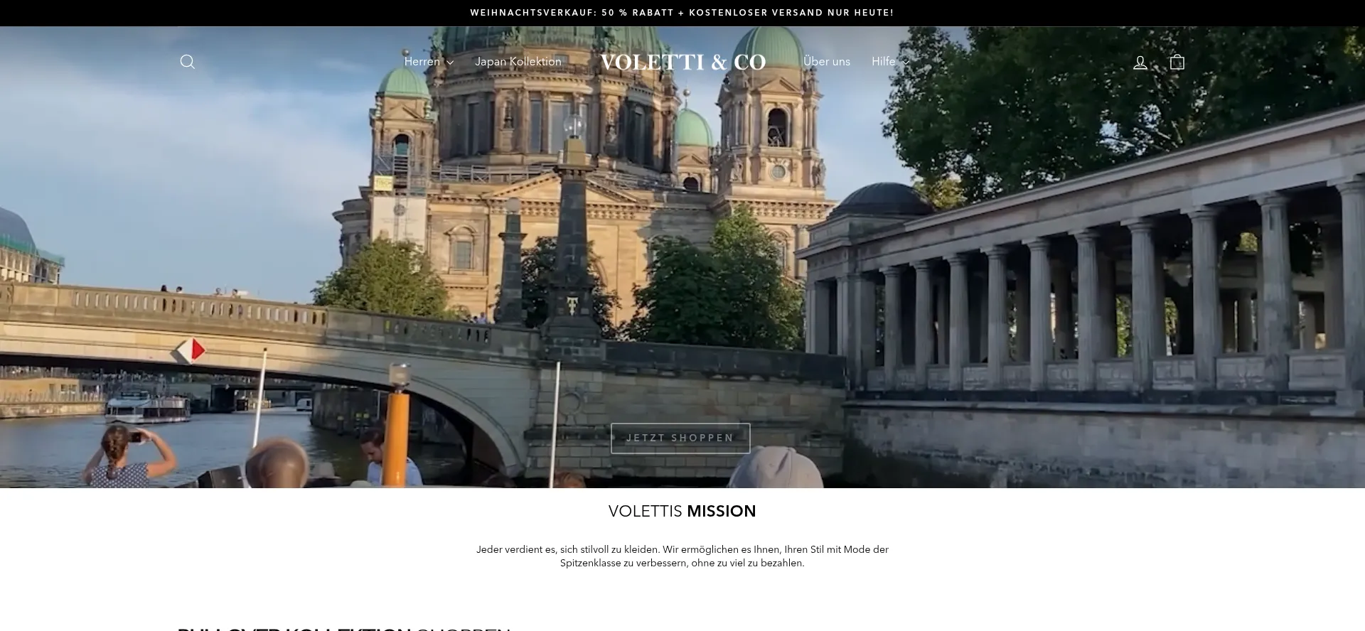 Website screenshot of Volettiandco.com