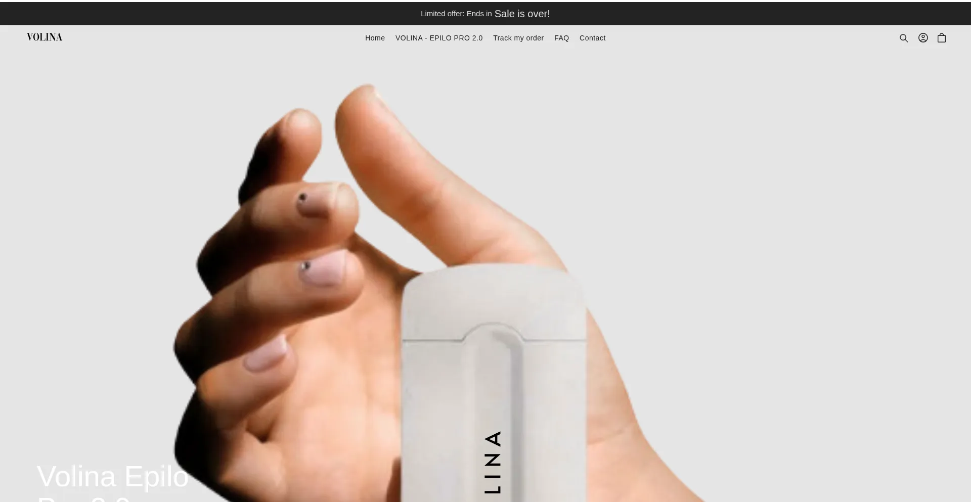 Website screenshot of Volina.us