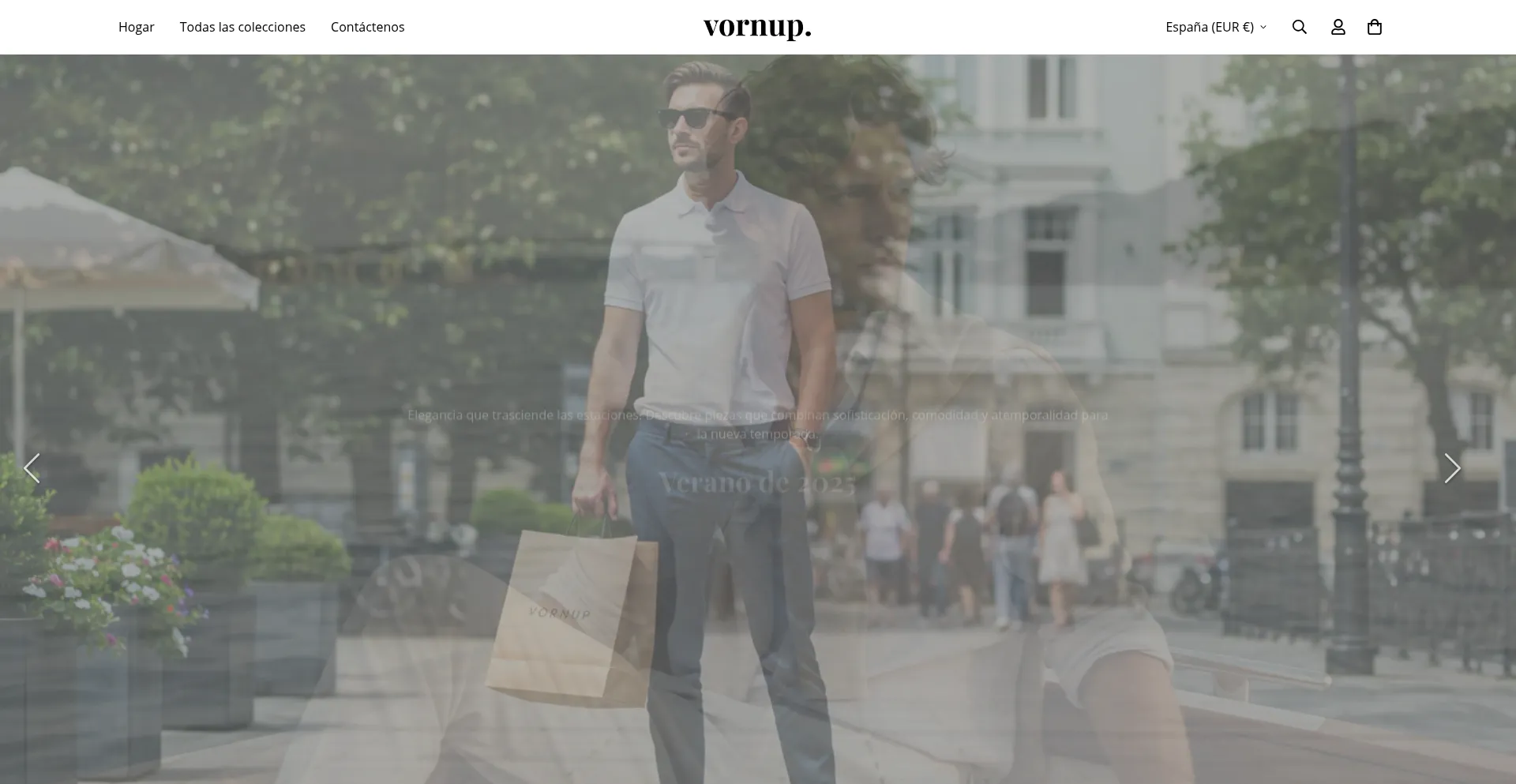 Website screenshot of Vornup.es