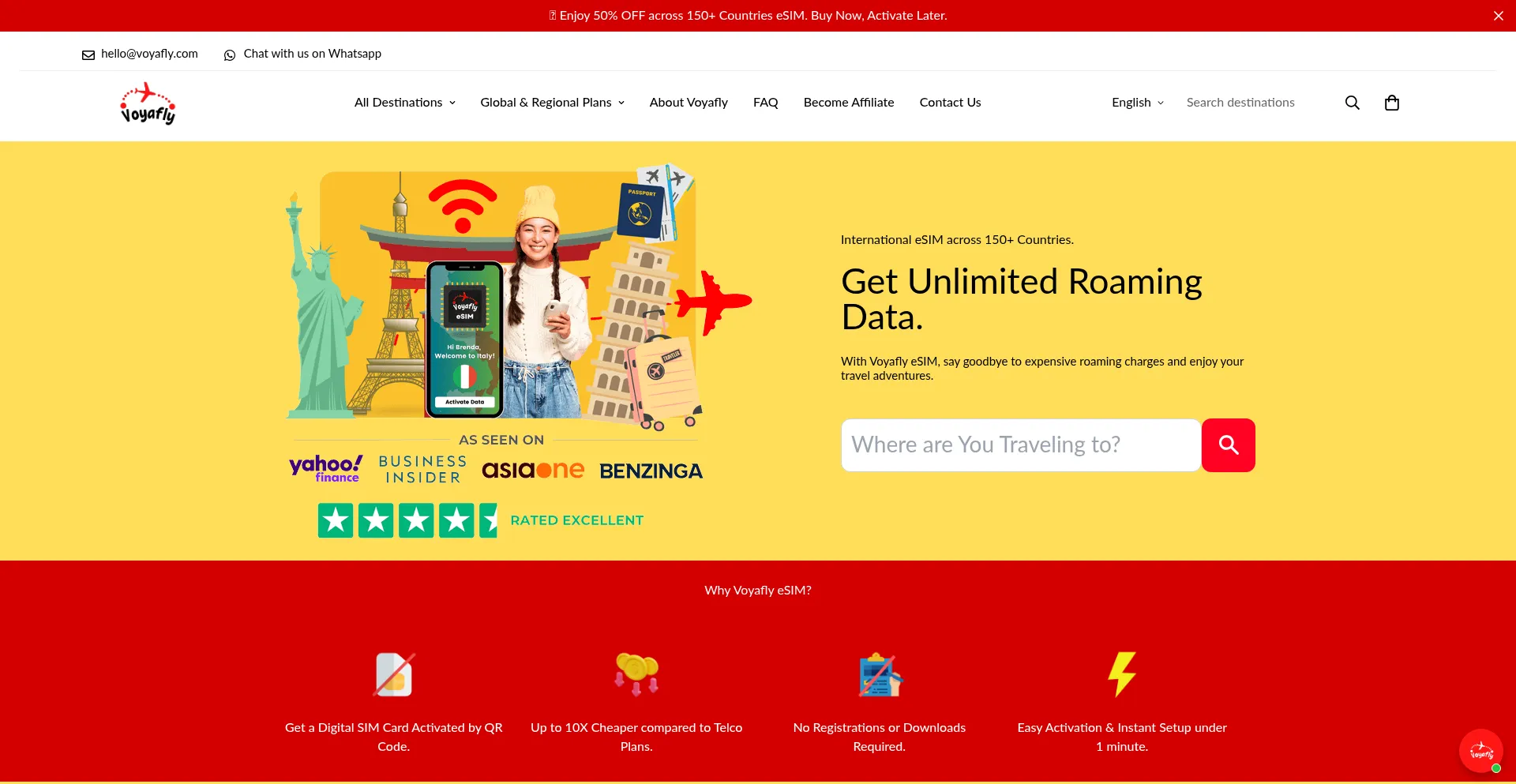 Voyafly.com Screenshot