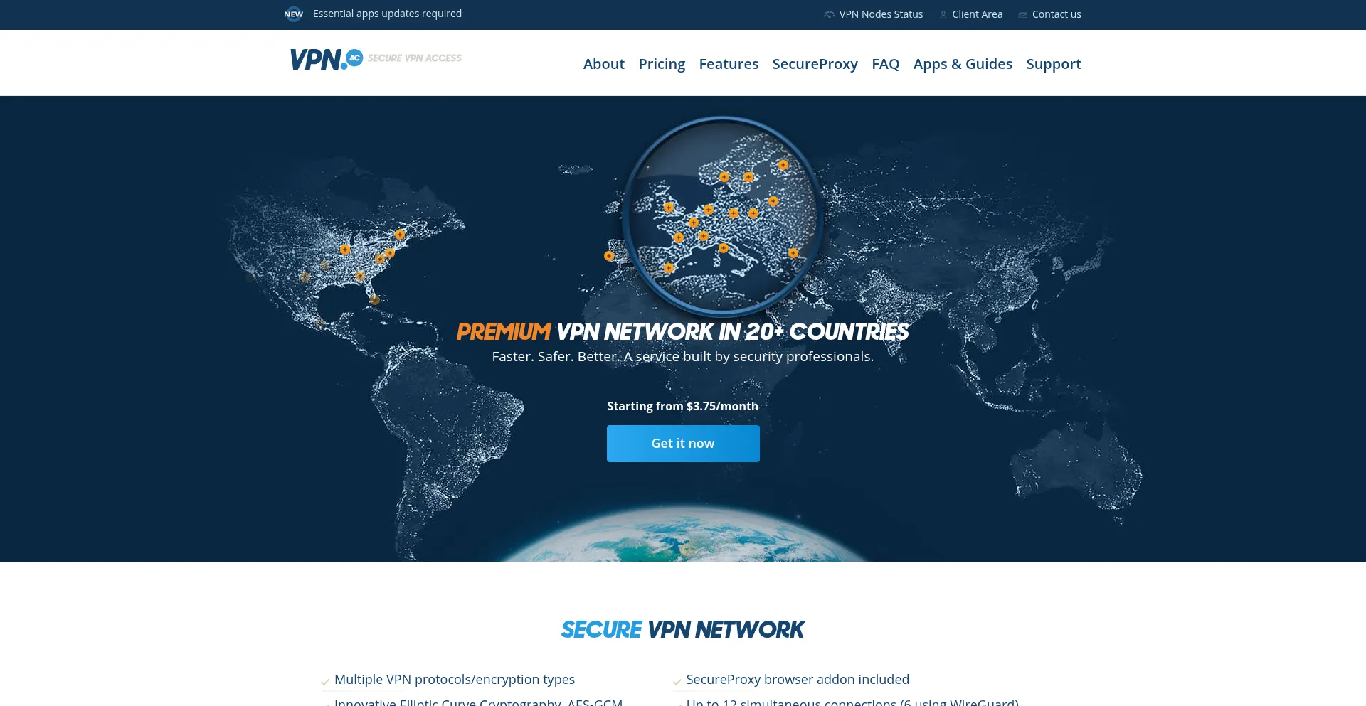 Vpn.ac Screenshot