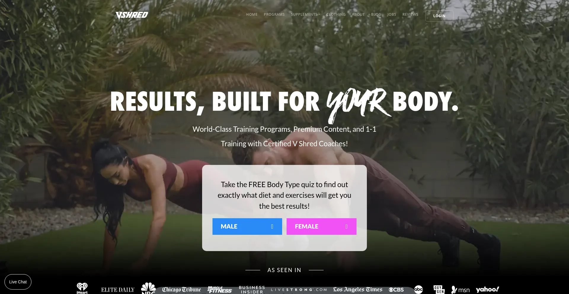 Vshred.com Screenshot