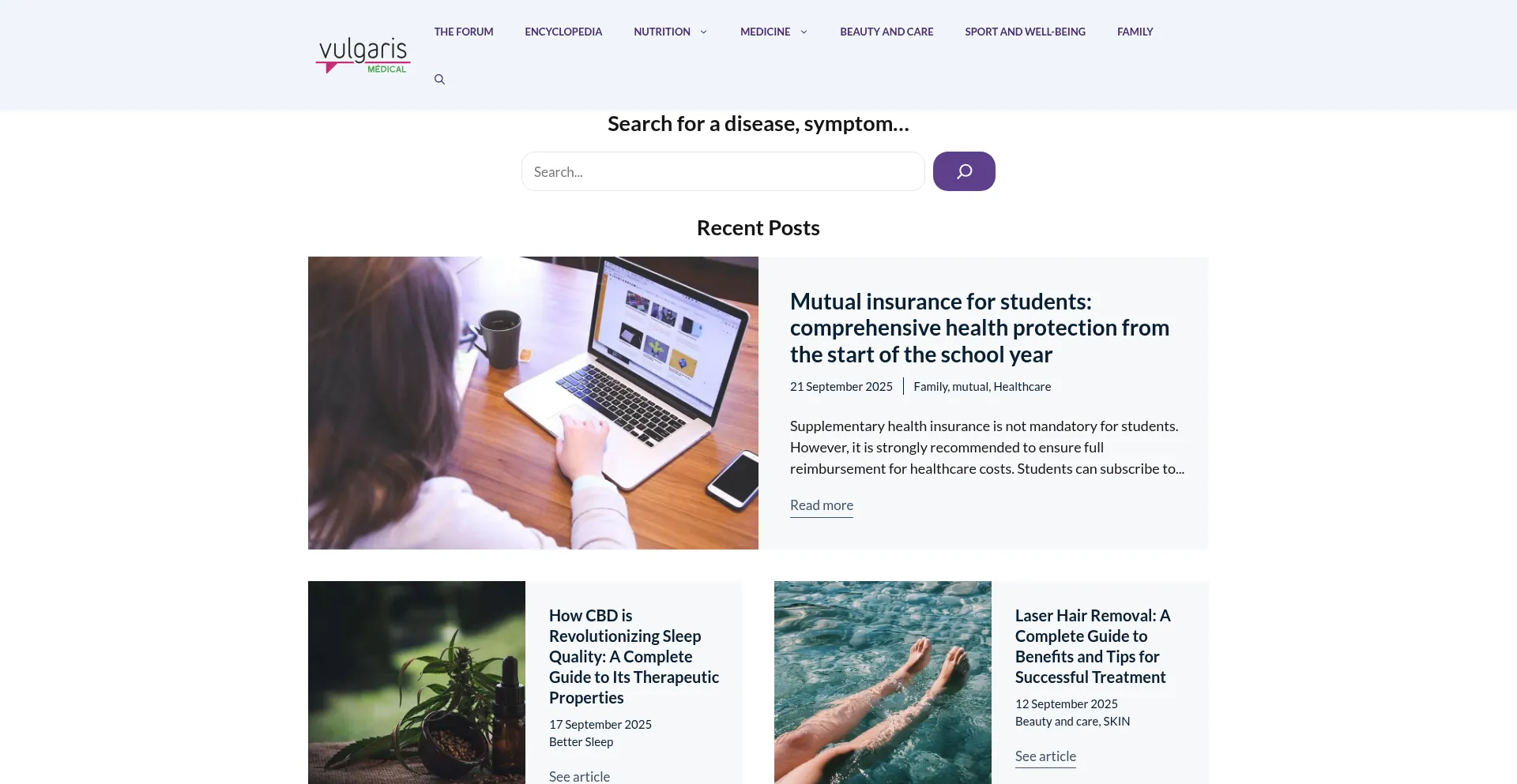 Vulgaris-medical.com Screenshot