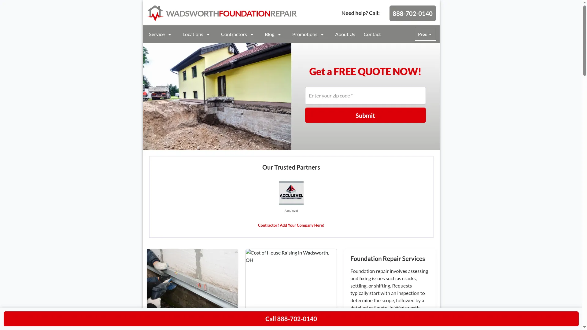 Wadsworthfoundationrepair.com