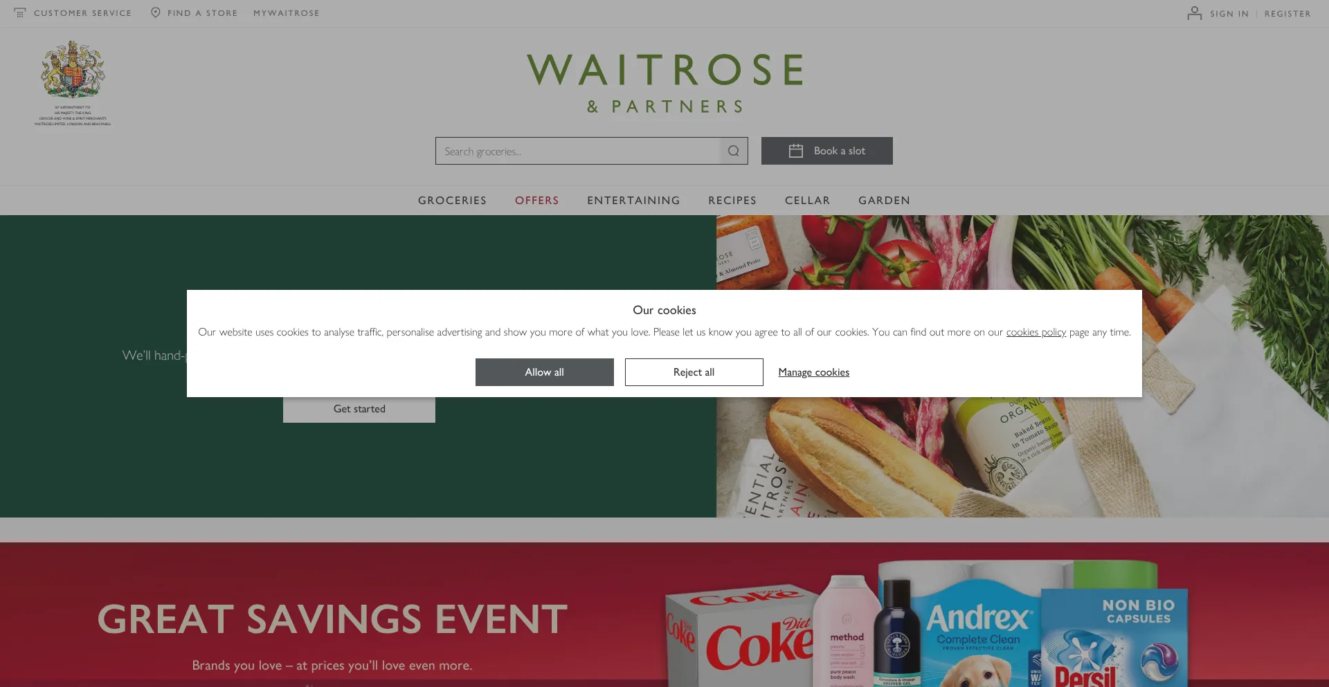 Waitrose.com Screenshot