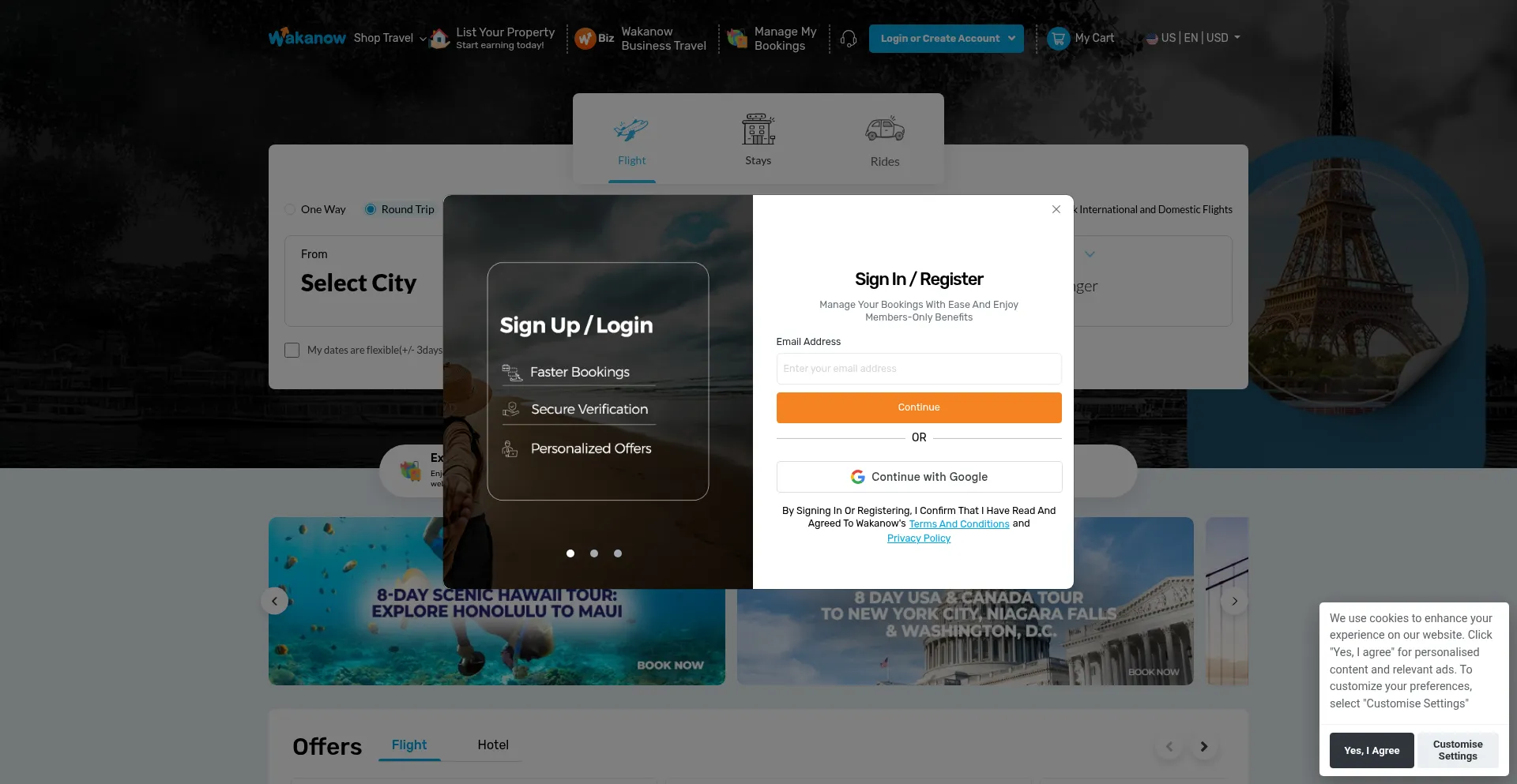 Wakanow.com Screenshot