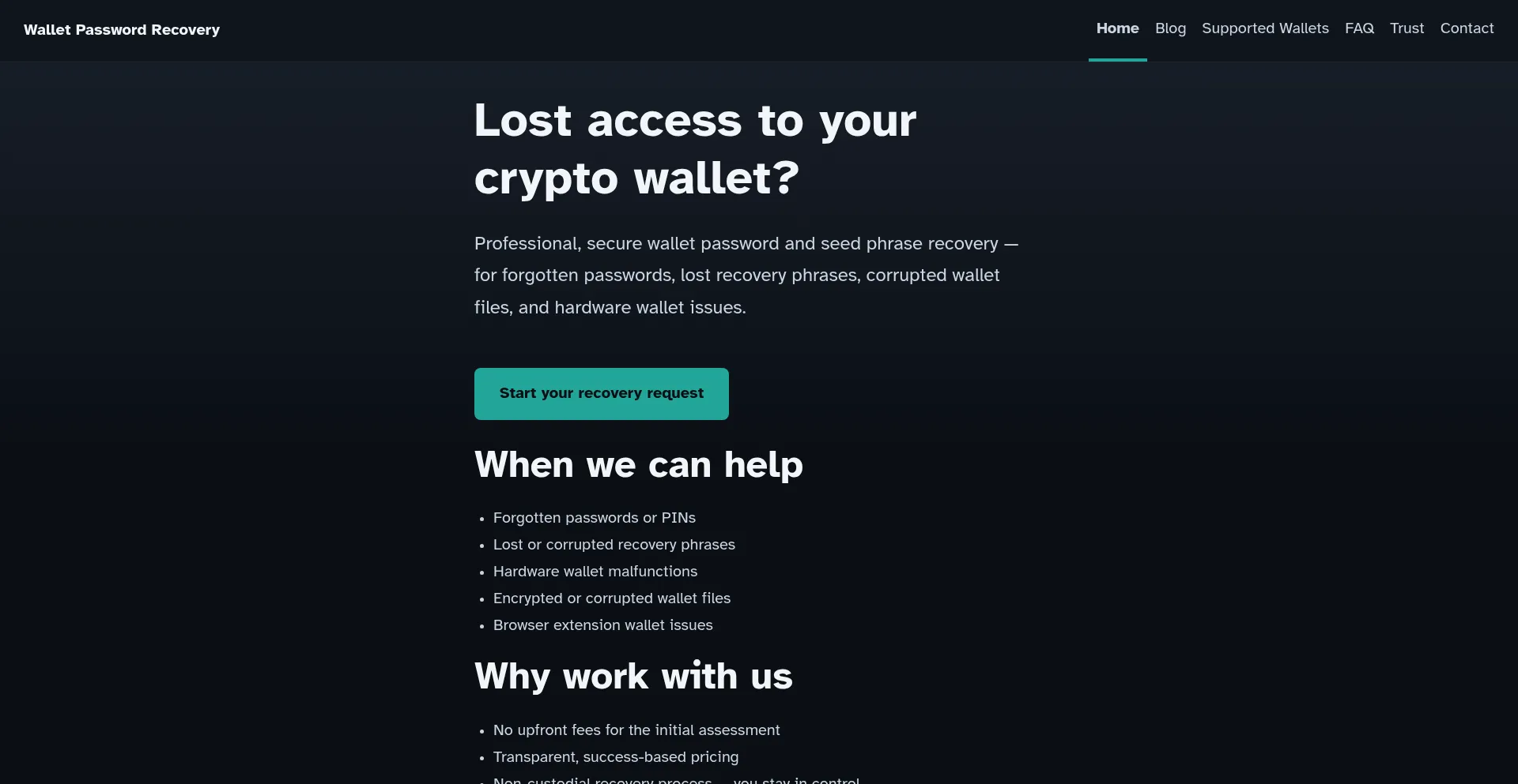 Walletpasswordrecovery.com