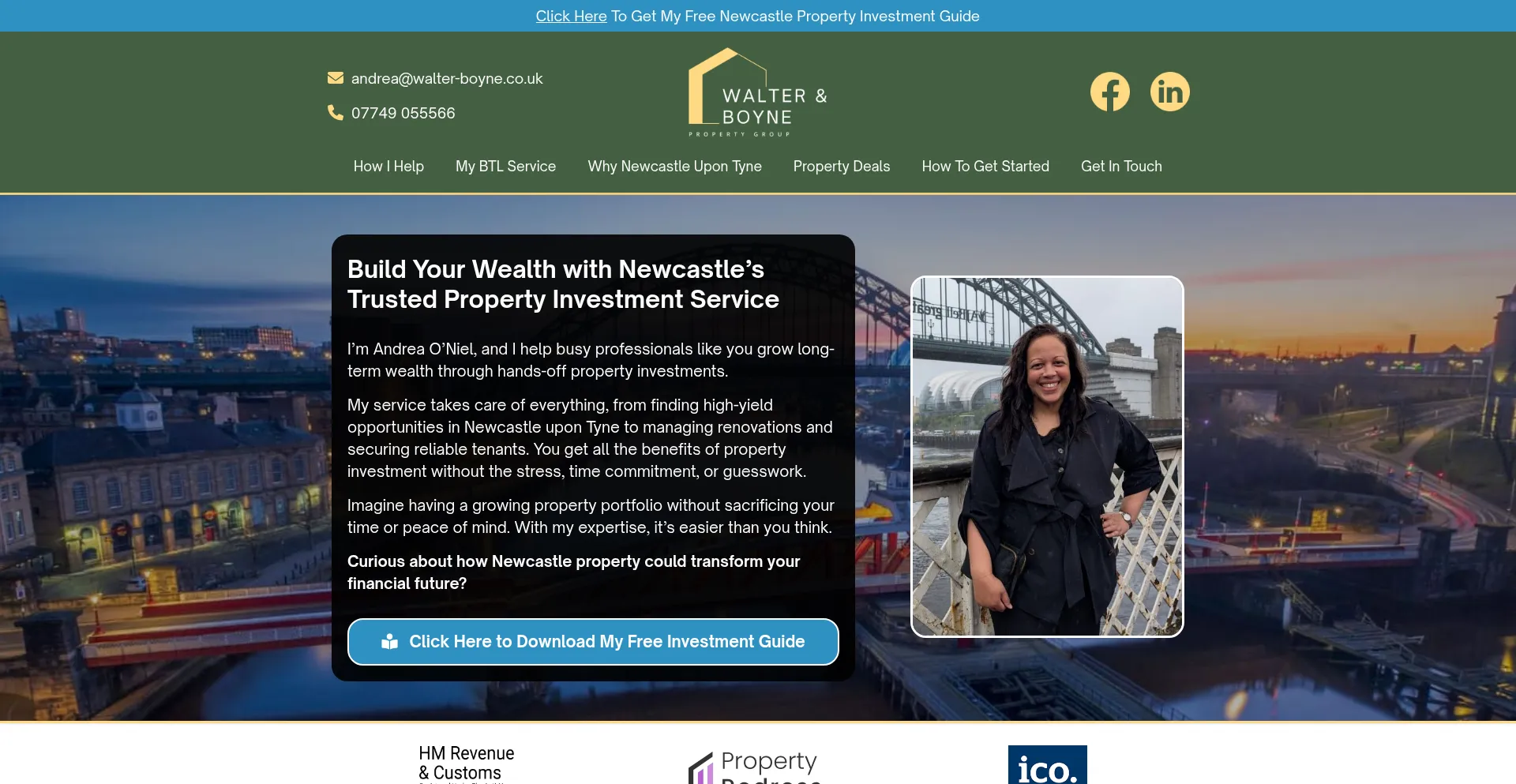 Website screenshot of Walter-boyne.co.uk