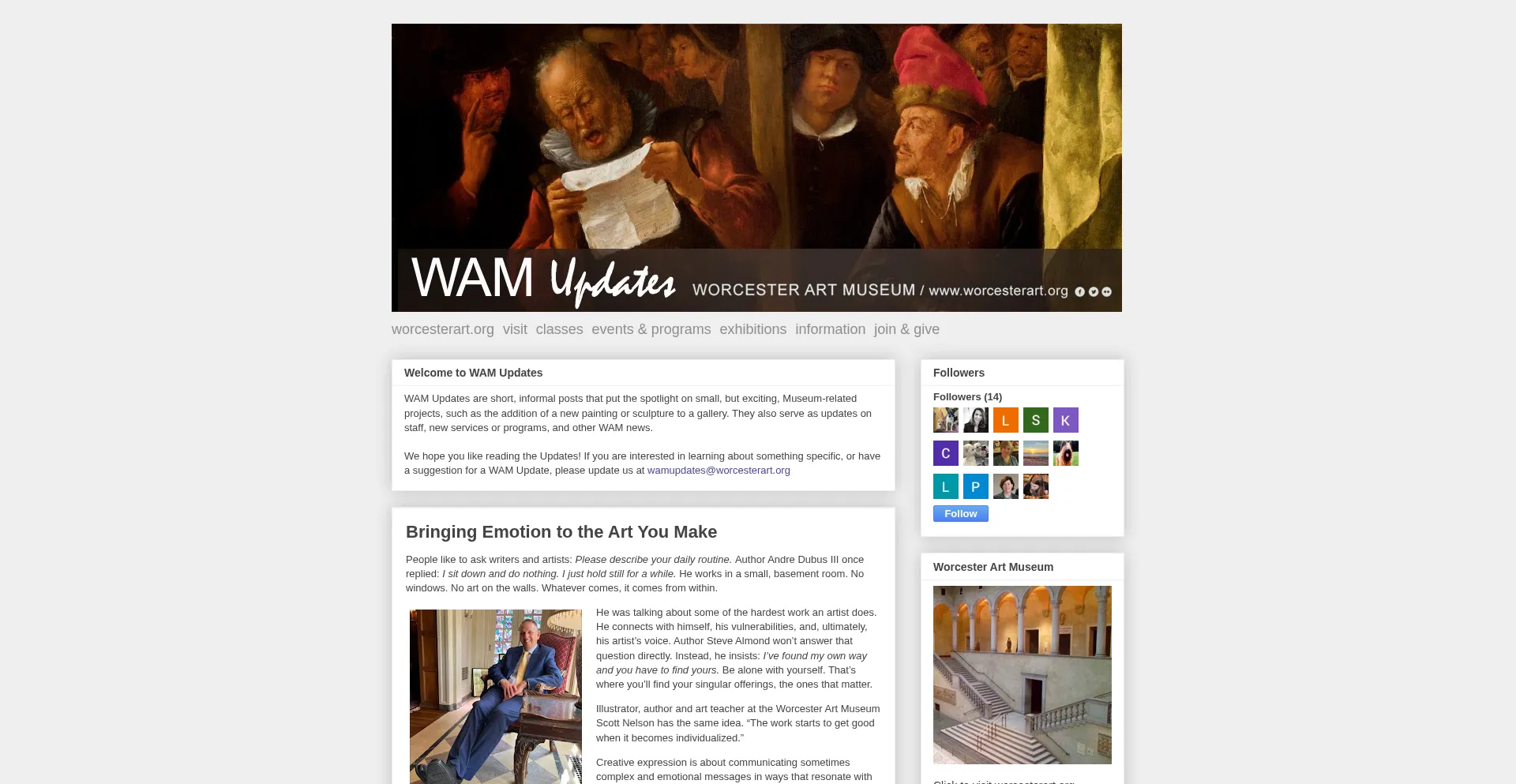 Wamupdates.worcesterart.org