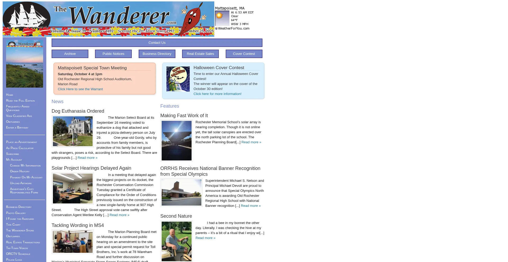 Wanderer.com Screenshot