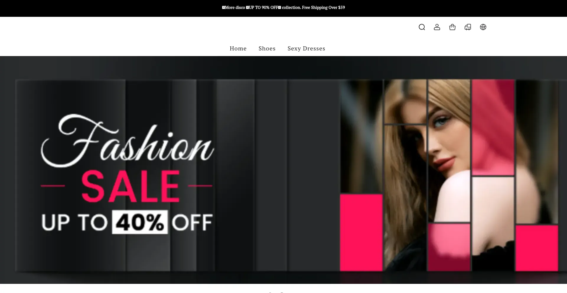 Website screenshot of Warehouselausale.co