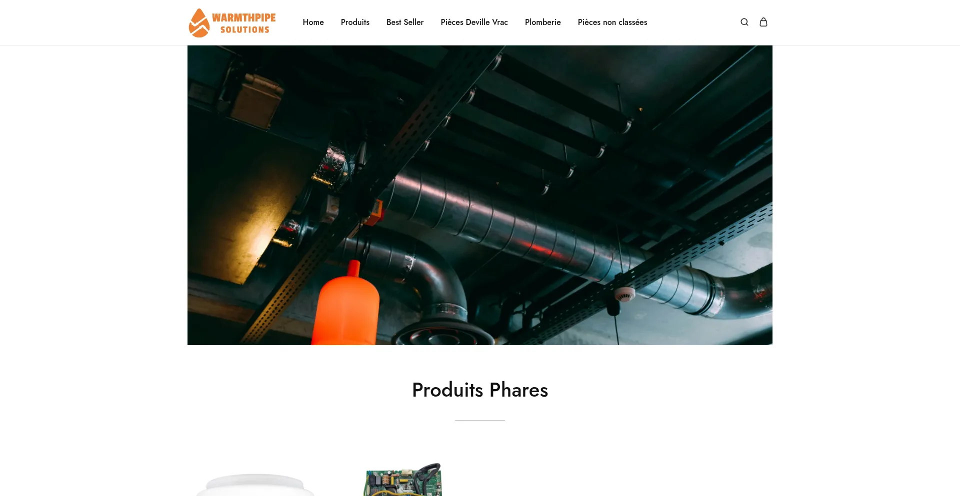 Website screenshot of Warmthpipesolutions.com