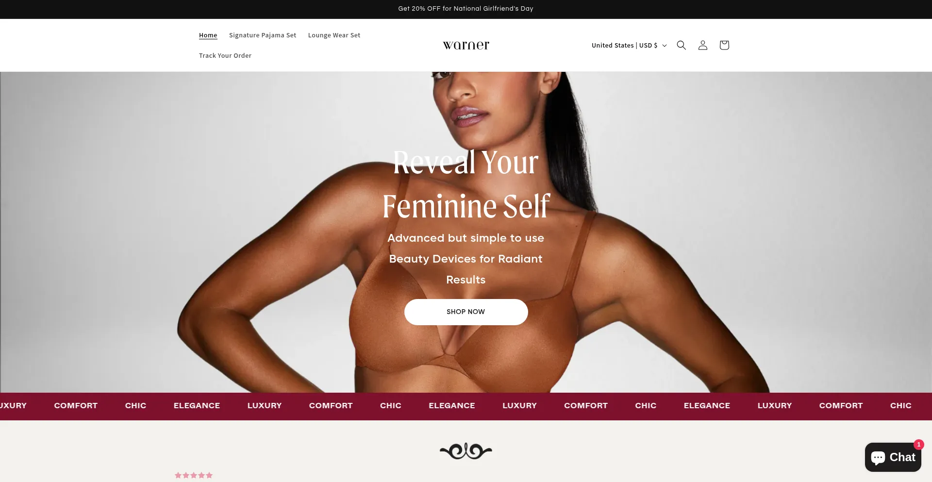 Warnere.com Screenshot