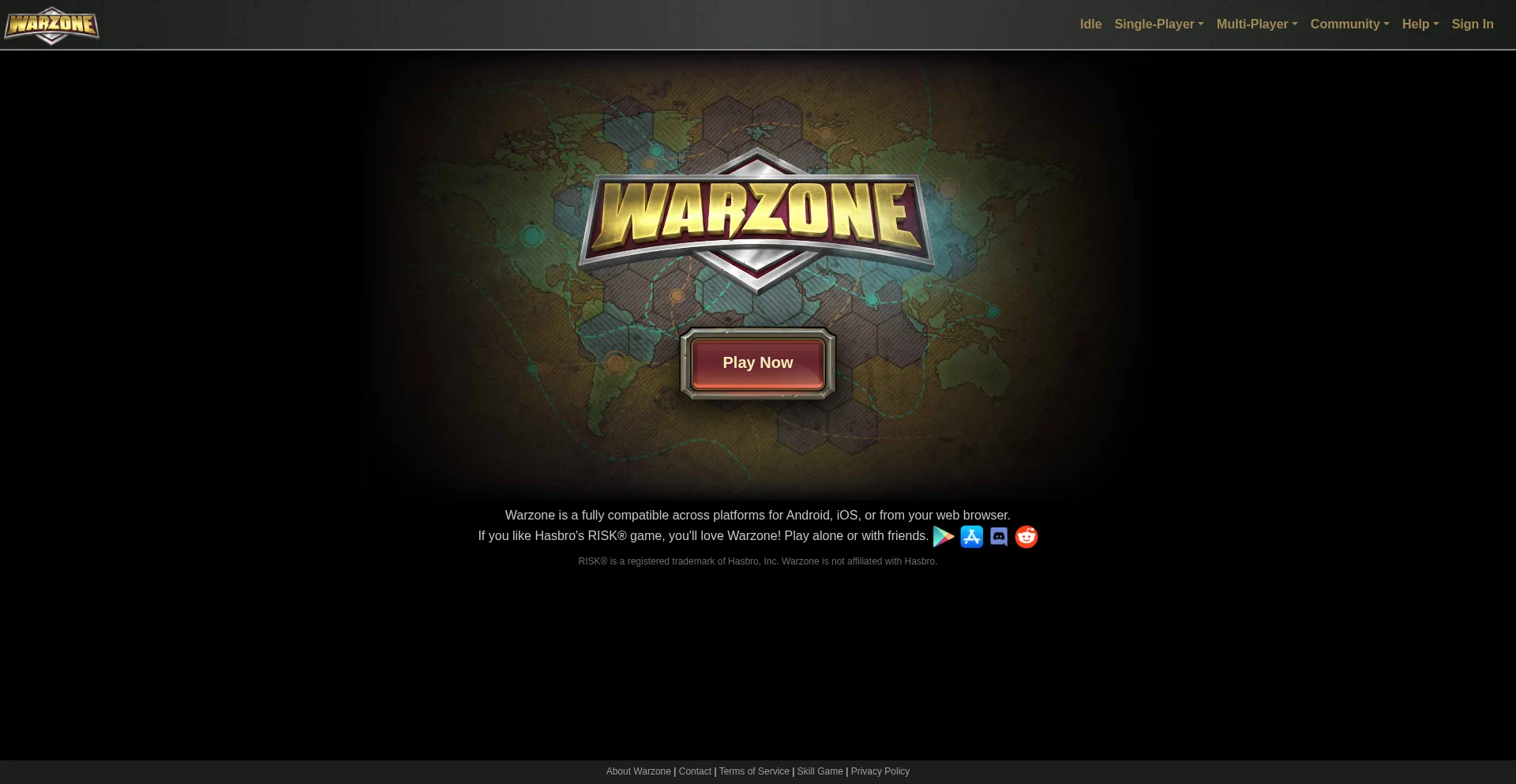 Warzone.com Screenshot