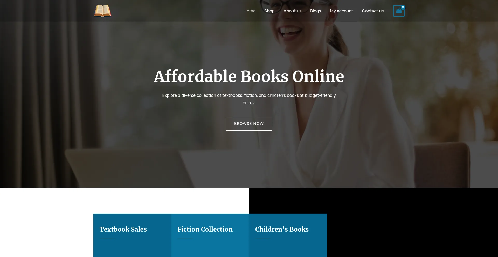 Website screenshot of Wasbook.com
