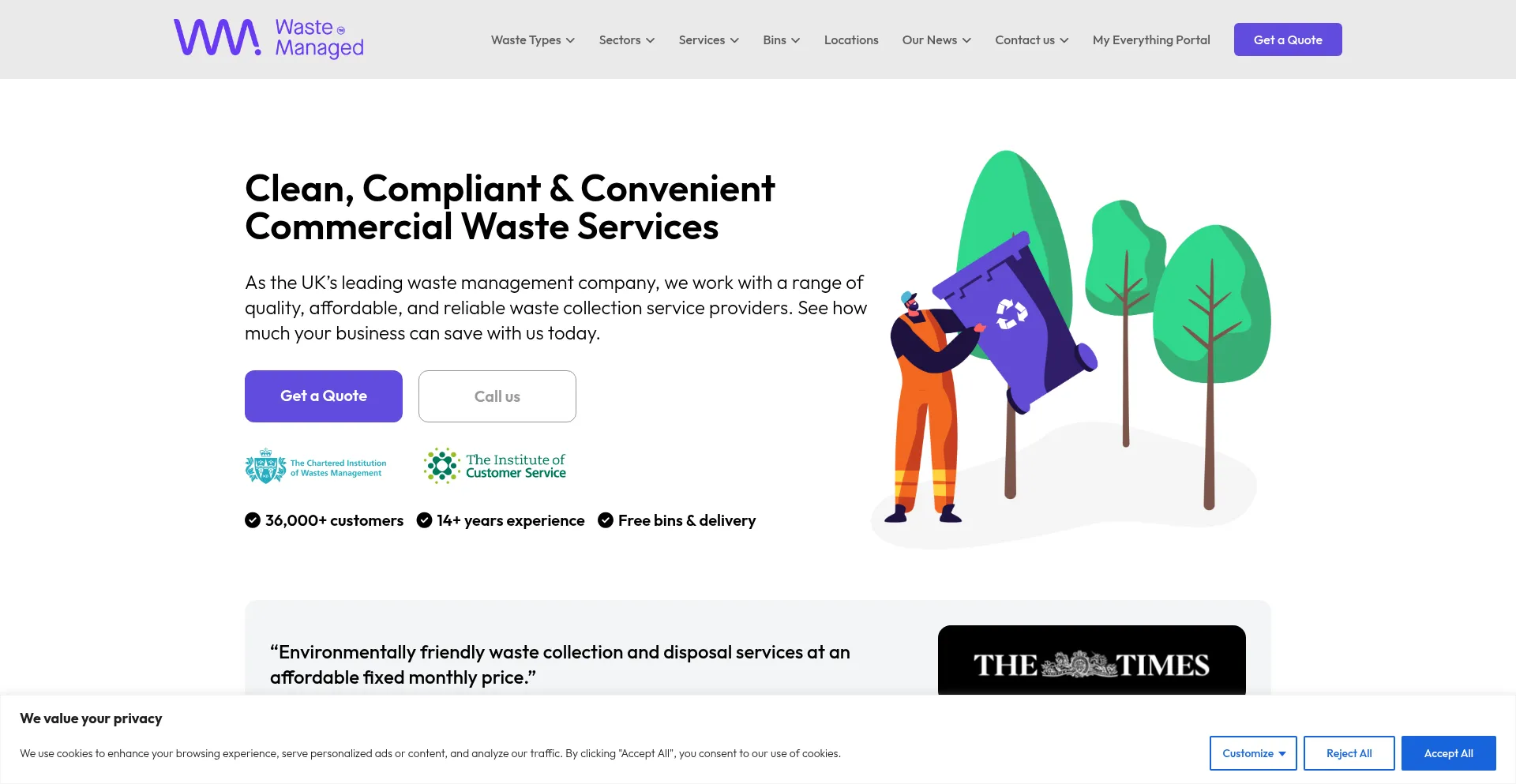 Wastemanaged.co.uk Screenshot